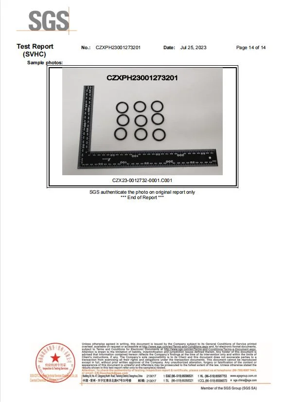 NBR FKM EPDM CR Silikon O-RING Otomotiv ve Havacılık Uygulamaları İçin 13